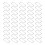 50pcs Metal Rings Durable Iron Rectangle Buckle 8