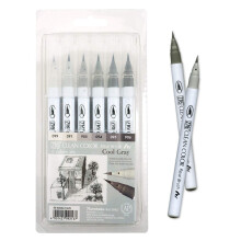 Kuretake ZIG Clean Color Real Brush Marker Joustavat siveltimen krjet Akvarellikynt maalaamiseen Kalligrafian ja sivellinkirjoituksen maalaamiseen