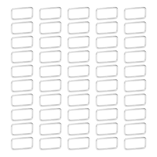 50pcs Metal Rings Durable Iron Rectangle Buckle 2
