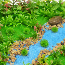 MOMOONNON 100 Stck Modellbume, Miniaturpflanzen, Feengartenbume, Modelllandschaft, knstliche Wargame-Bume, Modelleisenbahn-Landschaft, Diorama-Z