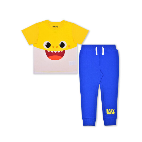 Nickelodeon Nickelodeon Baby Shark 2 Τεμάχια Μπλούζα και Παντελόνα Για Αγόρι