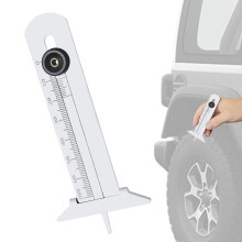 Tire Tread Depth Gauge | Stainless Steel T-Shape Tire Thread Meter for Car and Semi Truck Maintenance Inspection