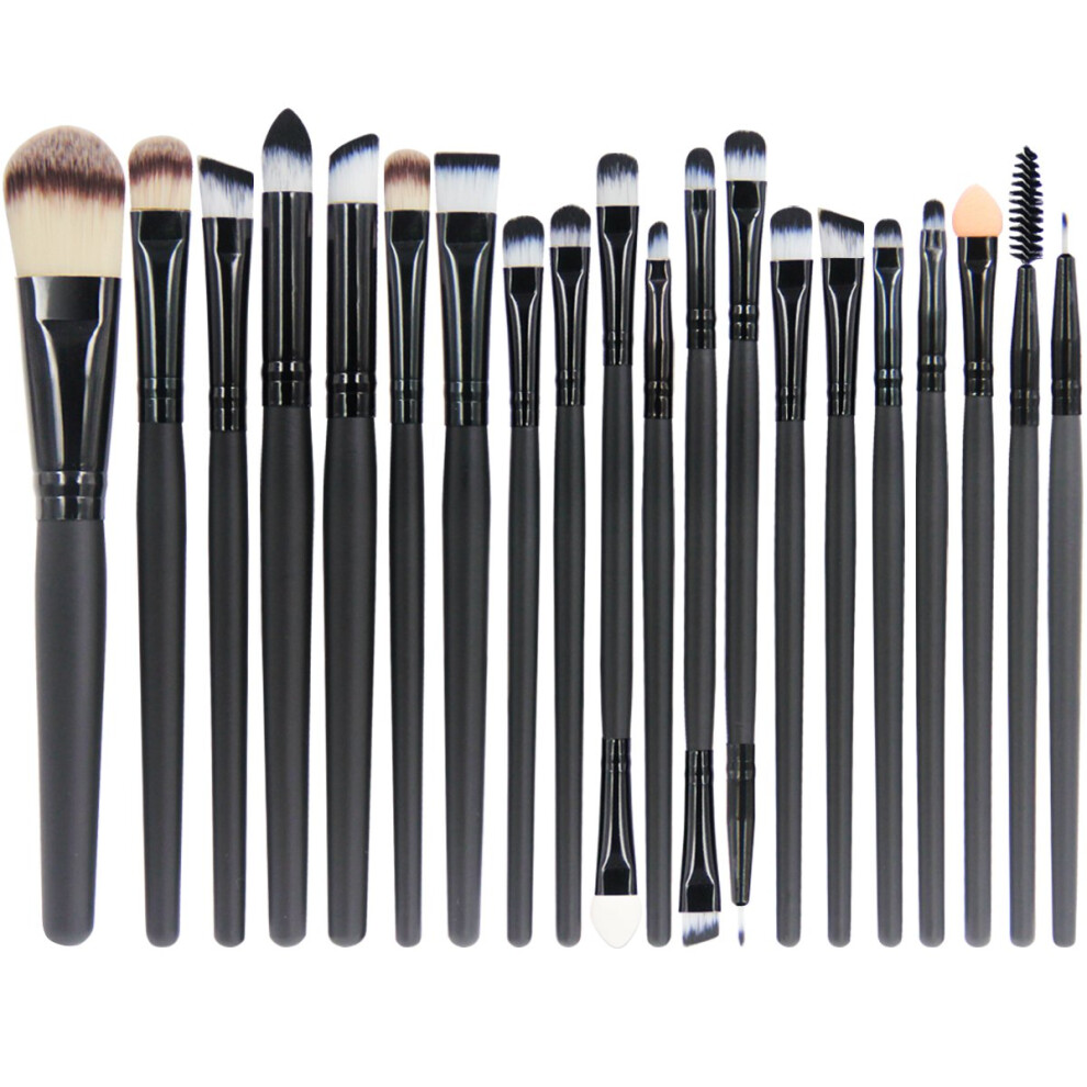 Emaxdesign 20 Pieces Makeup Brush Set Professional Face Eye Shadow Eyeliner Foundation Blush Lip Makeup Brushes Powder Liquid Cream Cosmetics Blending