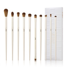 Jessup Precision Pennelli per trucco 10 pezzi Set di pennelli per trucco occhi Ombretto sintetico premium correttore Eyeliner Pennello per sfumar