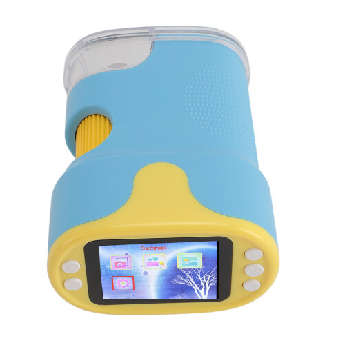 Microscope binoculaire bleu avec caméra 900 mAh 2,0 pouces