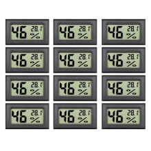 Digital Temperature Gauge Thermometer- Black