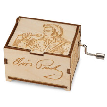 TheLaser'sEdge Elvis Presley Mini Music Box with Love Me Tender Gifts for Women Men Birthday Christmas Mothers Day Anniversary or Merchandise D