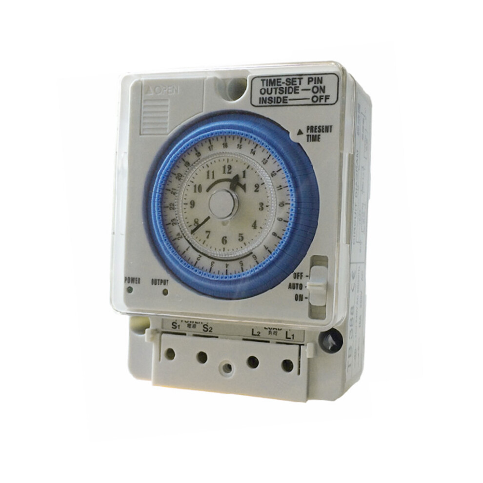Tb388 Mechanical Timer Switch 100-240V Setting Interval- White 7754000109814