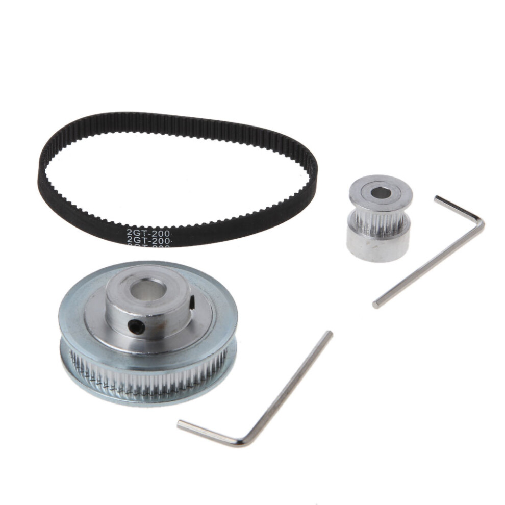 Gt2 Timing Belt Closed-Loop 200Mm Pulley 20 Teeth And 60-Silver 7754000109760