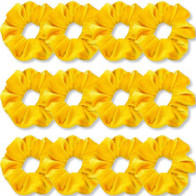 Ivarysss jaunes scrunchies premium velvet cheveux doux couleurs solides couleurs solides epaisseurs elastiques accessoires de cheveux pour femmes