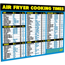 Airfryer Cheat Sheet Magneet - Extra groot, gemakkelijk af te lezen Airfryer-accessoire - Magnetische Airfryer kooktijdentabel Keukengadget Referenti