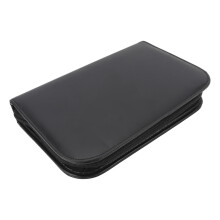 Portapennelli per trucco con 29 fori nero 39x26cm