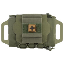 First Aid Pouch - Large Capacity Empty Medical Bag, Sturdy Nylon with Handle for Home, Office, Car, Travel, Outdoor Use