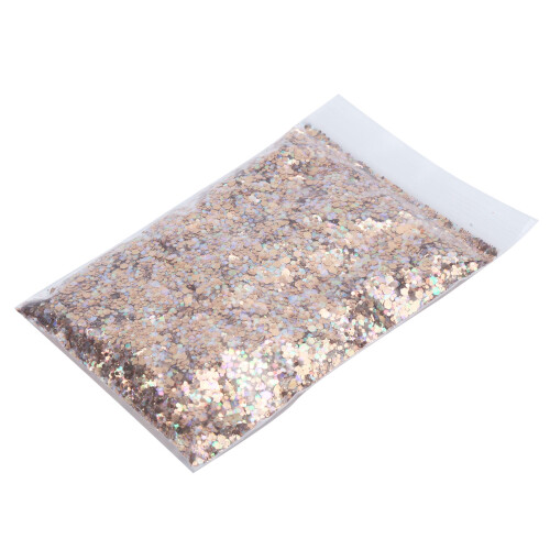 Nail Glitter PET Dream Bronze Color Hexagonal 2