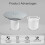 Siphon de douche, couvercle de siphon de douche interchangeable chromé (blanc) 4