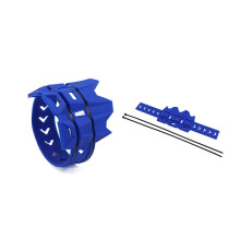 Motorbike Exhaust Insulation Cover for Yamaha Husqvarna Dirt Bike Round Muffler Protector Blue Silencer Shield