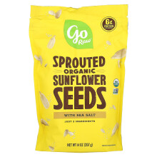 Go Raw, Graines de Tournesol Germées Biologiques au Sel Marin, 14 oz (397 g)