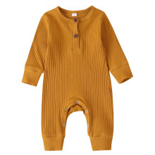 iddolaka nyfdd baby pojke flicka lngrmad romper jumpsuit bodysuit play-drkt en bit overall outfit hst vinterklder (f-lng rm romper gul 6-