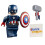 LEGO Lego Superheroes: Μινιφιγούρα Captain America με Ασπίδα και Mjolnir - Ηλικίες 6+ (6 τεμάχια) 1