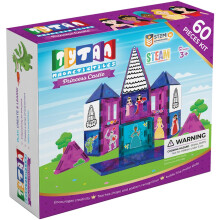 Tytan Tiles Princess Castle 60-Piece Magnetic Fliser Bygning S?t Bed?rende b?rn Stam Toy Creative Play Shape & M?nstergenkendelse Fine motoriske