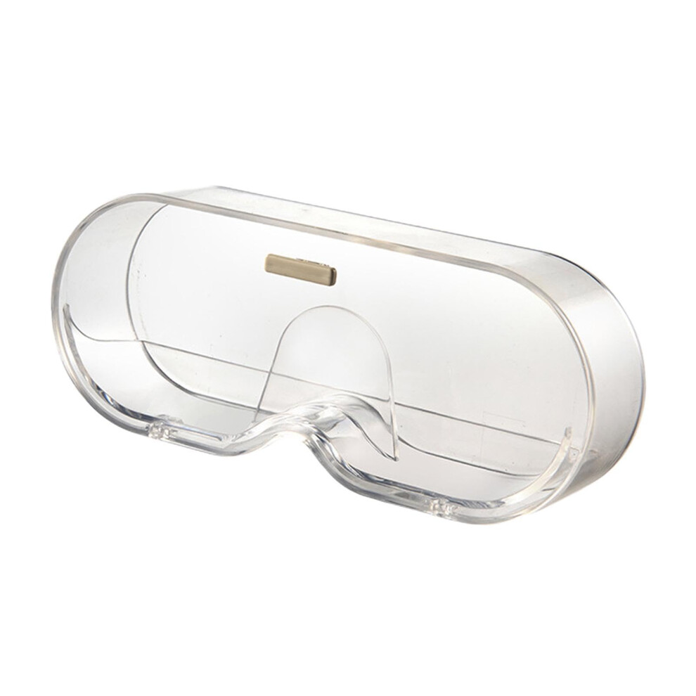 Glass Clear Case for Glasses and Swimming Goggles, Dustproof Storage Box, Durable Material, Compact Design