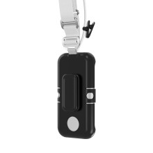 Battery Holder Case for Virtual Reality Glasses with Belt Clip, Crossbody Strap, Secure Clip, Black Power Pack Accessory