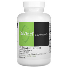 DaVinci Laboratories du Vermont, C-300 à Croquer, Cerise, 90 Comprimés