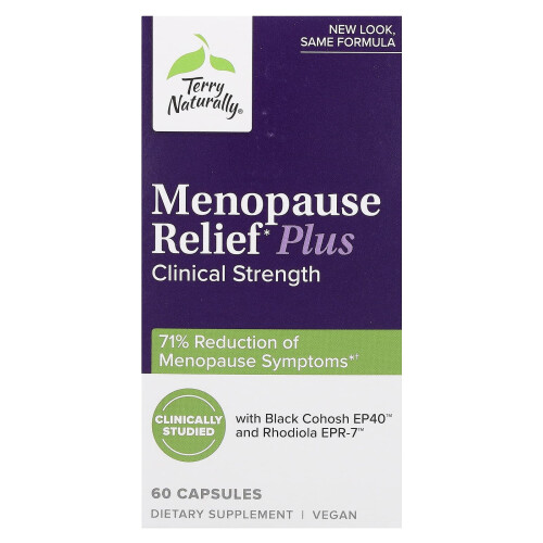 Terry Naturally, Menopause Linderung Plus, 60 Kapseln
