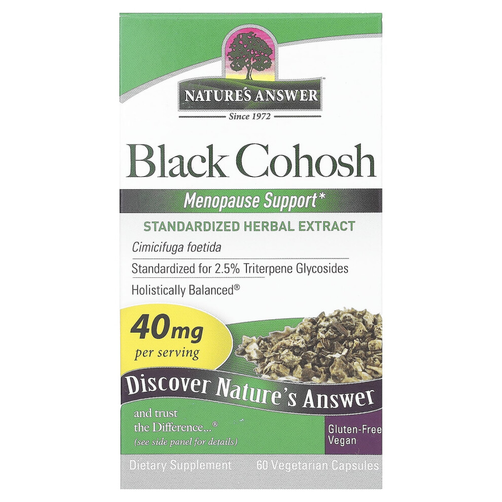 Nature's Answer Black Cohosh, 40 Mg, 60 Vegetarian Capsules