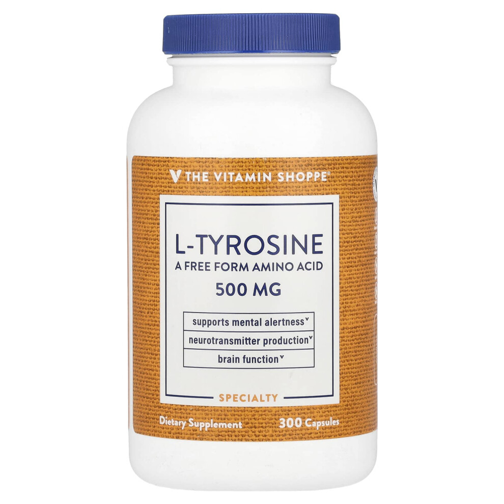 The Vitamin Shoppe , L-Tyrosine, 500 Mg, 300 Capsules