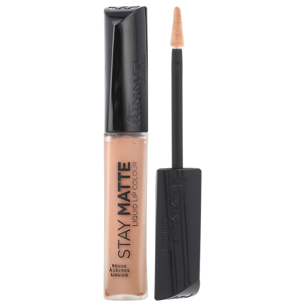 Rimmel London, Stay Matte, Liquid Lip Color, 720 Moca, 0.21 fl oz (6.5 ml)-image-OPC-PJTX9TD-NEW
