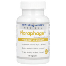 Arthur Andrew Medical, Floraphage, Multiplicateur de Probiotiques, 30 Gélules