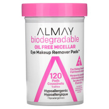 Almay, Augen-Make-up-Entferner-Pads, Ölfrei Micellar, 120 Pads
