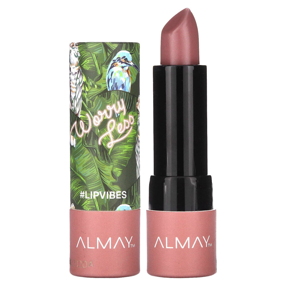 Almay , Lip Vibes Lipstick, 130 Worry Less, 0.14 Oz (4 G)