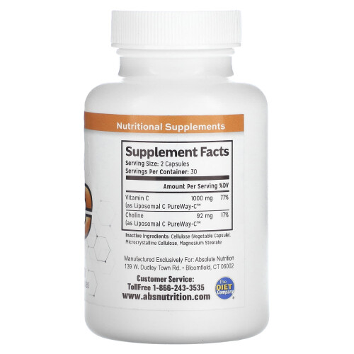 Absolute Nutrition, Vitamine C Liposomale, 60 Capsules 2