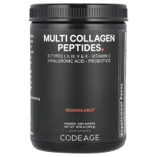 Codeage, Poudre de Peptides de Multi-Collagène, Non Aromatisée, 10,58 oz (300 g)