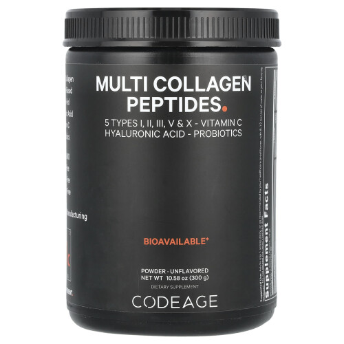 Codeage, Poudre de Peptides de Multi-Collagène, Non Aromatisée, 10,58 oz (300 g)