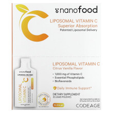 Codeage, Vitamine C Liposomale, Citron Vanille, 1 000 mg, 32 Sachets, 0,5 fl oz (15 ml) chacun