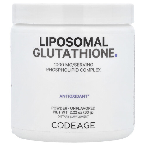Codeage, Poudre de Glutathion Liposomale, Non Aromatisée, 2.22 oz (63 g)