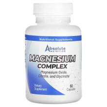 Absolute Nutrition, Magnesium Komplex, 60 Kapseln