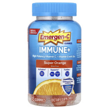 Emergen-C, Immun+ Gummis, Super Orange, 45 Gummis