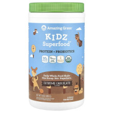 Kidz Superfood, Protéines + Probiotiques, Chocolat Extrême