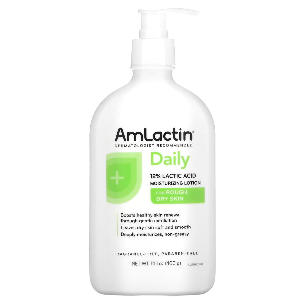 Amlactin , Daily Moisturizing Lotion, Fragrance Free, 14.1 Oz (400 G)