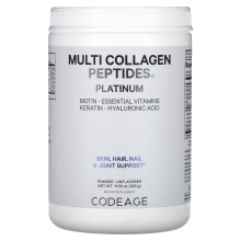 Codeage, Poudre de Peptides de Multi-Collagène Platine, Non Aromatisée, 11,5 oz (326 g)