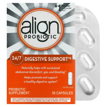 Align Probiotics, Soutien Digestif 24/7, Complément Probiotique, 56 Gélules