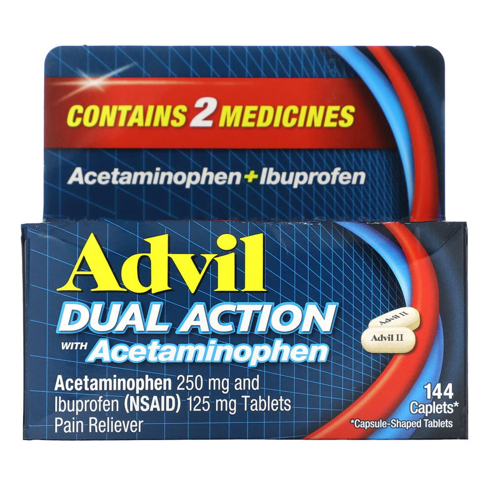 Advil , Dual Action With Acetaminophen 144 Caplets