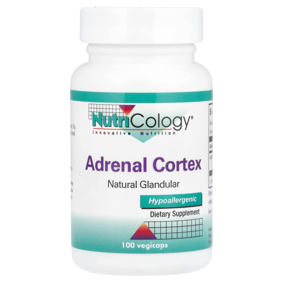 Nutricology , Adrenal Cortex, Natural Glandular, 100 Vegicaps