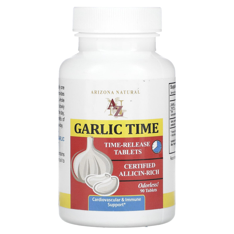 Photos - Vitamins & Minerals Arizona Natural, Garlic Time, 90 Tablets