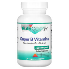 Nutricology, Super Vitamines B, 120 Gélules Végétariennes