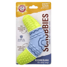 Scrubbies, Jouet Dentaire pour Chiens Adultes, Boomerang